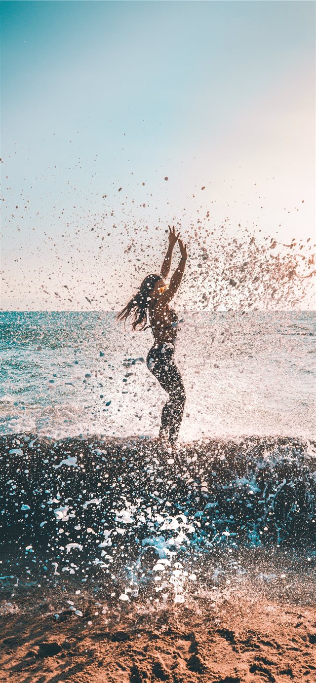 1125x2436 ocean - happy iPhone X Wallpaper