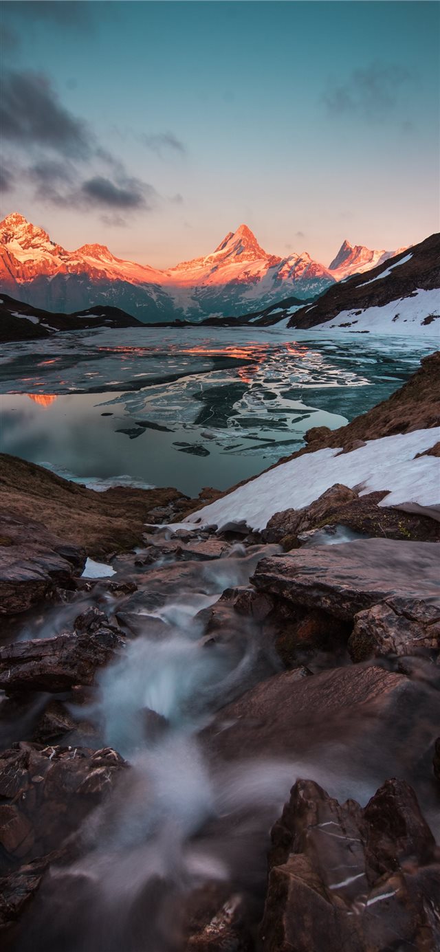 1125x2436 Bachalpsee  Grindelwald  Switzerland - snow iPhone X Wallpaper