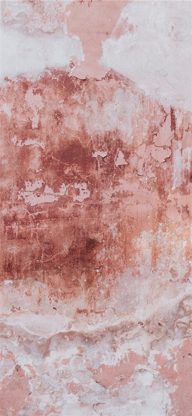 1125x2436 Pink damaged wall - poland iPhone X Wallpaper