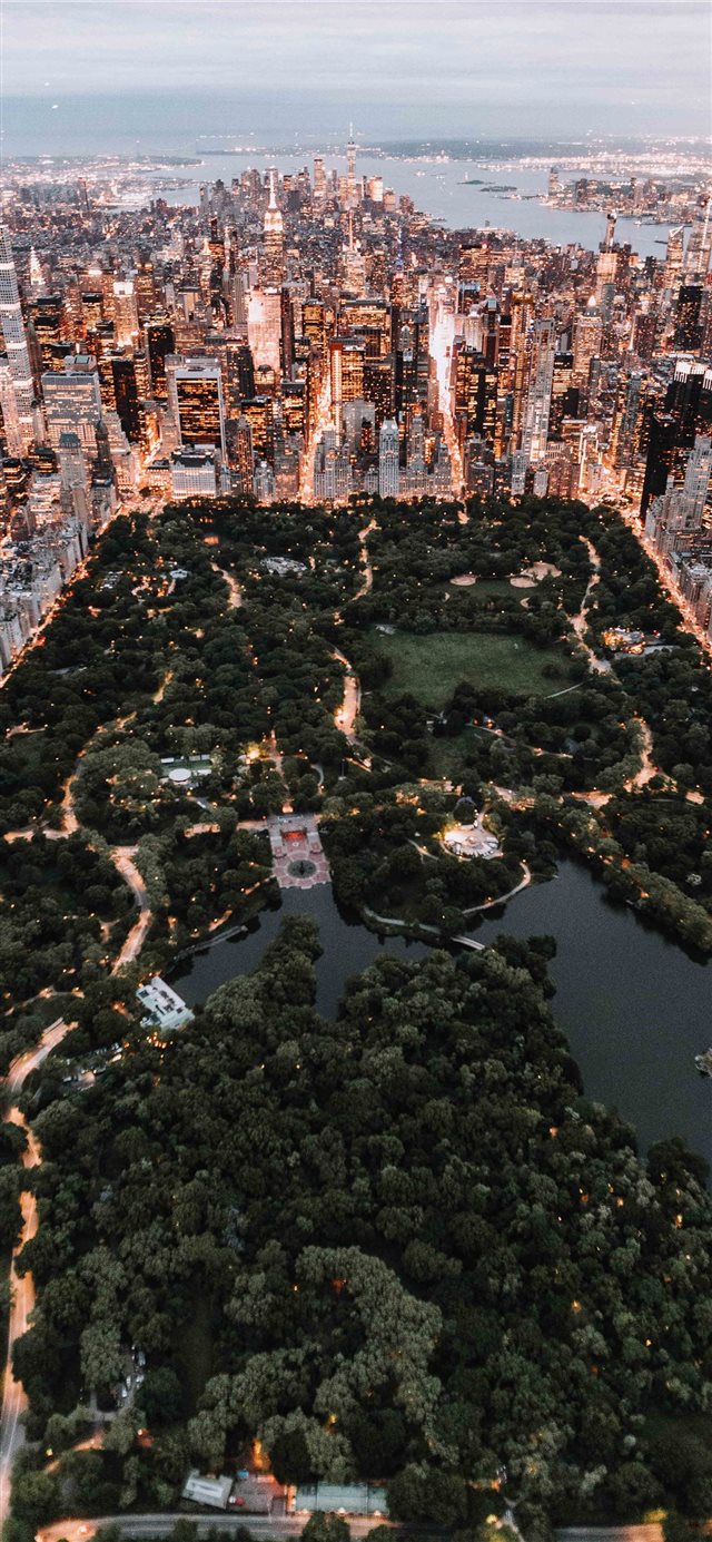1125x2436 Central Park from above   New York City - city iPhone X Wallpaper