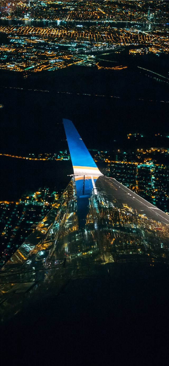 1125x2436 Landing into Charleston - reflection iPhone X Wallpaper