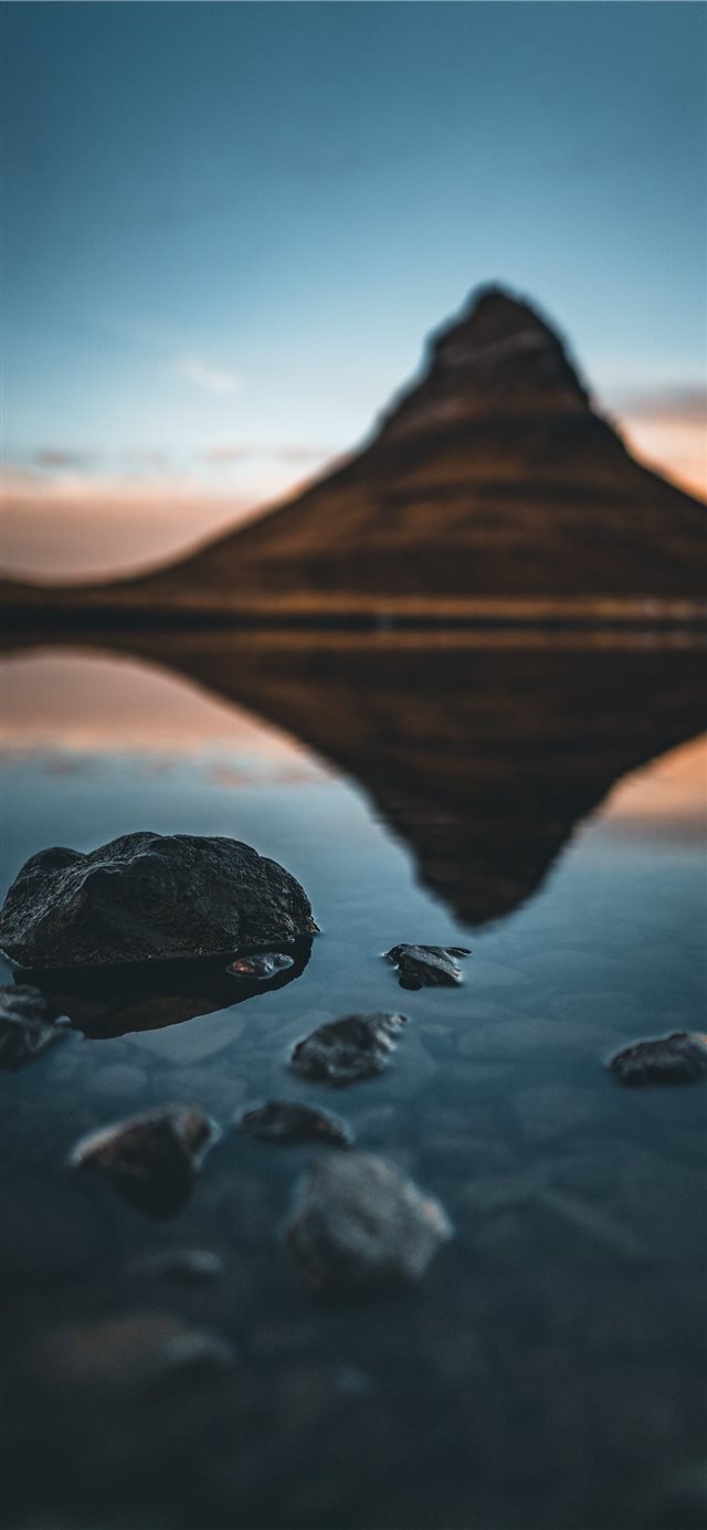 1125x2436 “Calm Reflection” - orange iPhone X Wallpaper