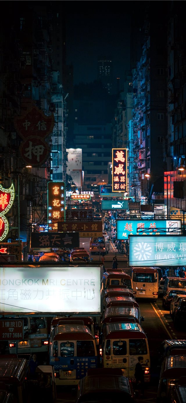 1125x2436 Broken Signs - hong kong iPhone X Wallpaper