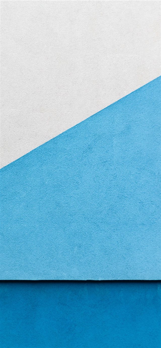 1125x2436 Blue wall - horizontal iPhone X Wallpaper