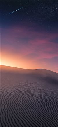 Desert Landscape   Sunset and Comet wallpaper