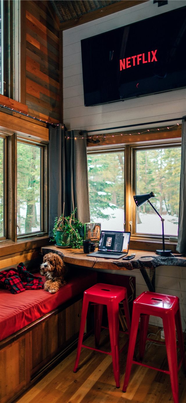 1125x2436 A Cozy Morning in the Treehouse - interior design iPhone X Wallpaper