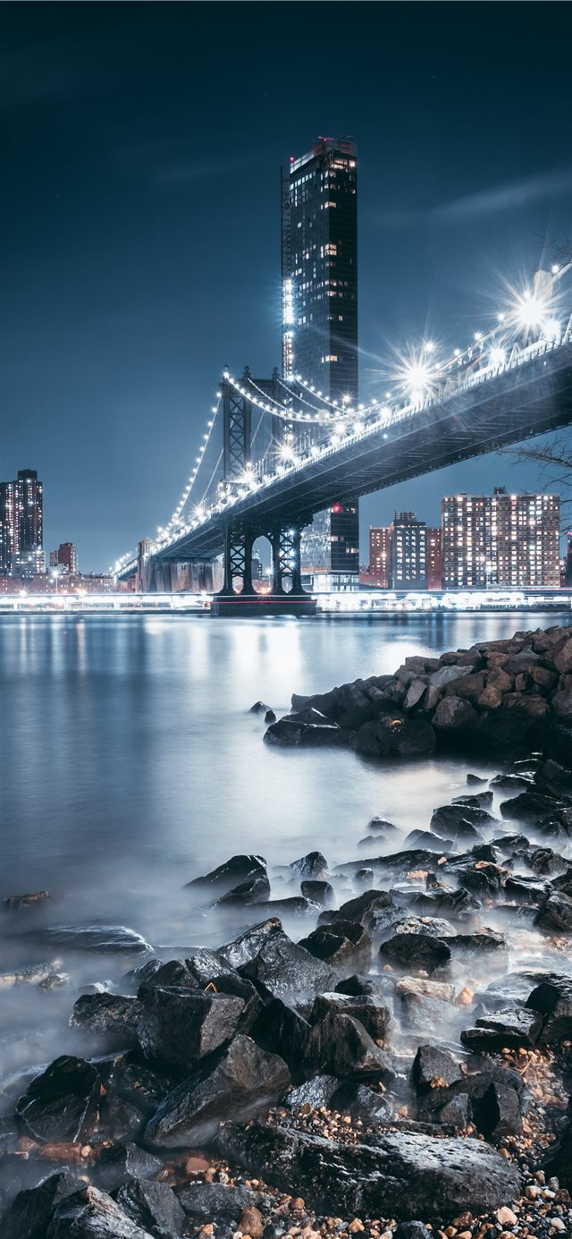 1125x2436 Blue Night - urban iPhone X Wallpaper