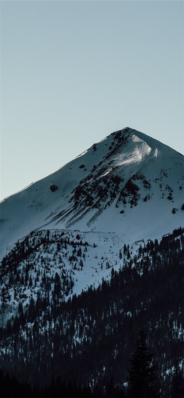 1125x2436 snow capped mountain during daytime - ice iPhone X Wallpaper
