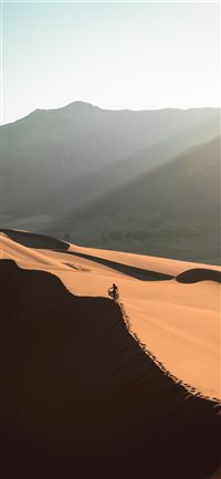 Hiking in the Great Sand Dunes National Park the m... wallpaper