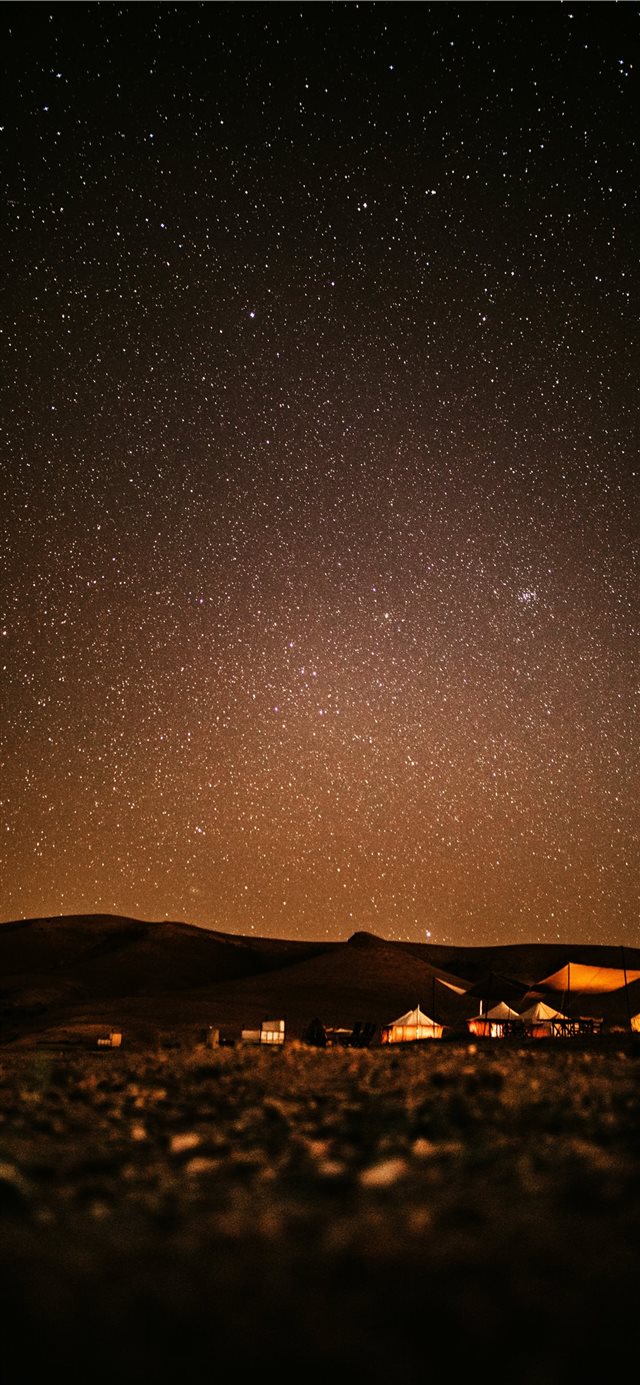 1125x2436 Taken in Marrakech in the Scarabeo Camp - space iPhone X Wallpaper