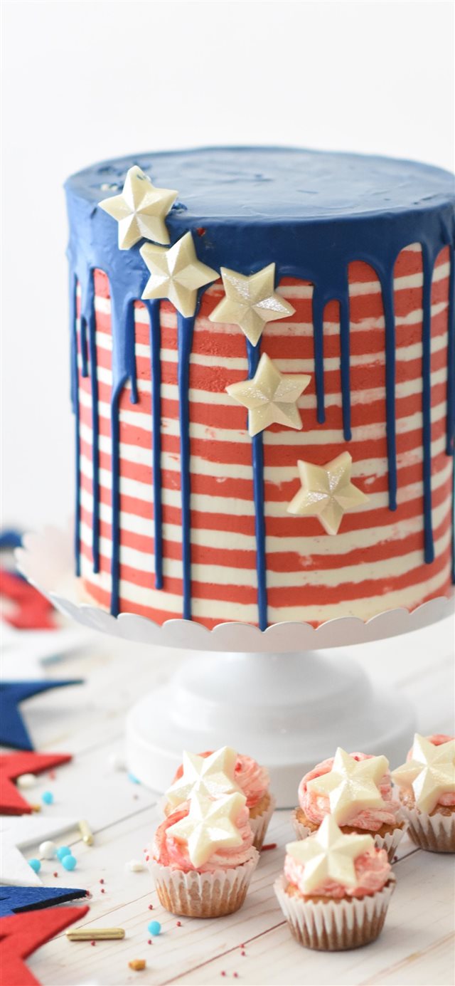 1125x2436 Happy Birthday America! - dessert iPhone X Wallpaper