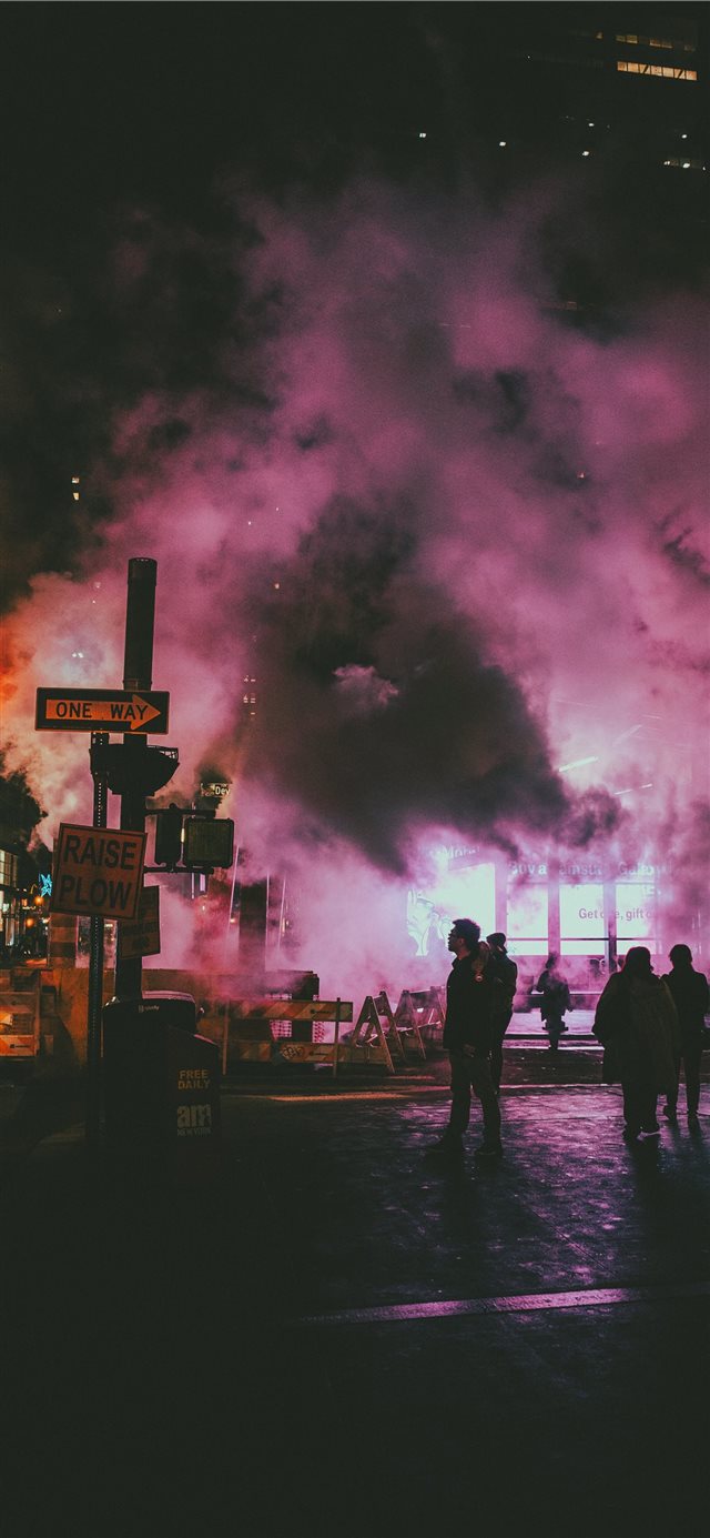 1125x2436 Financial District Night Vibes II -  iPhone X Wallpaper