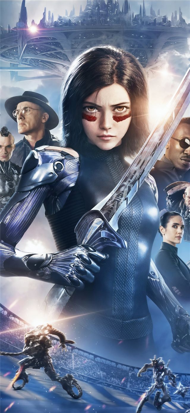 1125x2436 the alita battle angel 4k new 2019 - 4k iPhone X Wallpaper