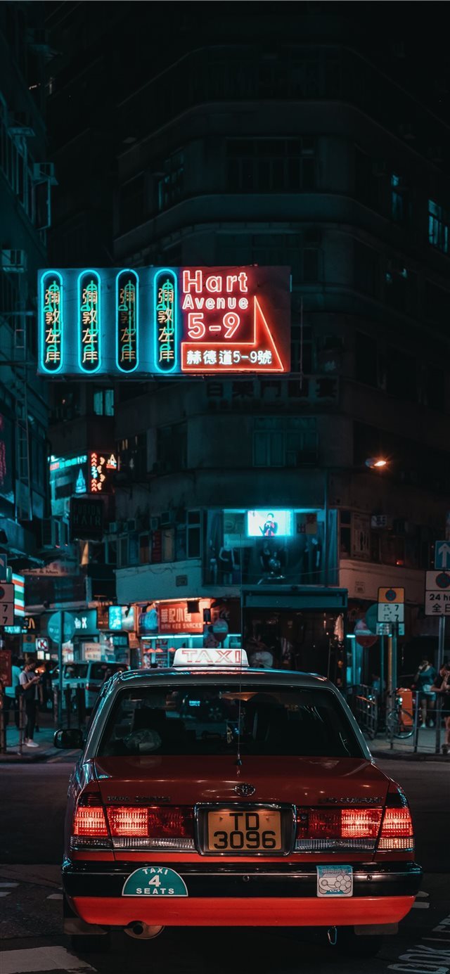 1125x2436 Hart Avenue Neon - hong kong iPhone X Wallpaper