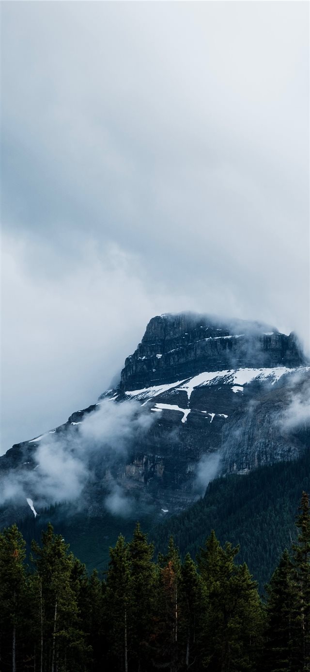 1125x2436 Banff  Alberta  Canada - snow iPhone X Wallpaper