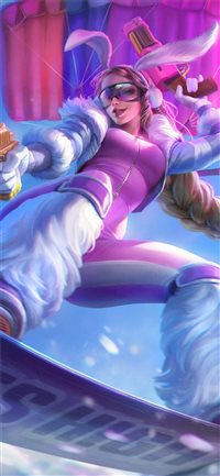 vainglory gwen snow bunny 4k wallpaper