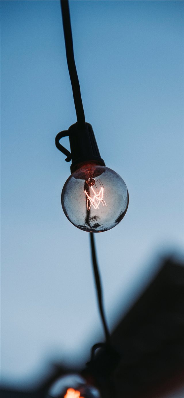 1125x2436 Light Bulb - glass iPhone X Wallpaper