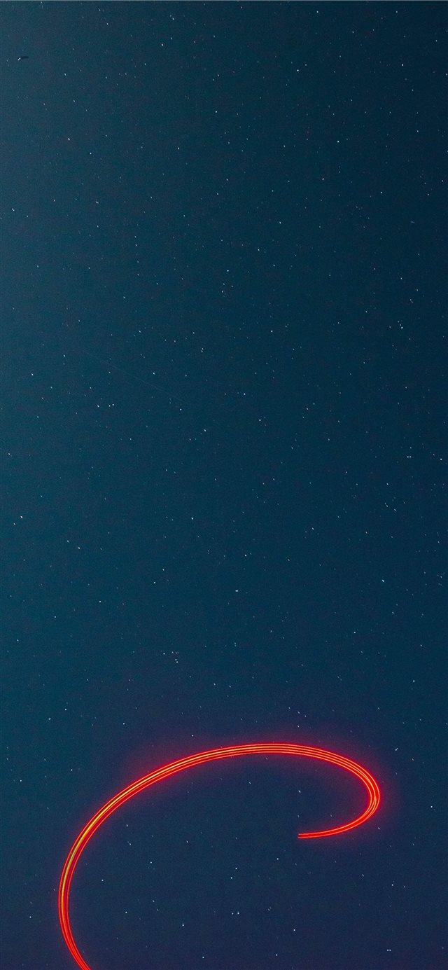 1125x2436 Drone trails on a starry sky - winter iPhone X Wallpaper
