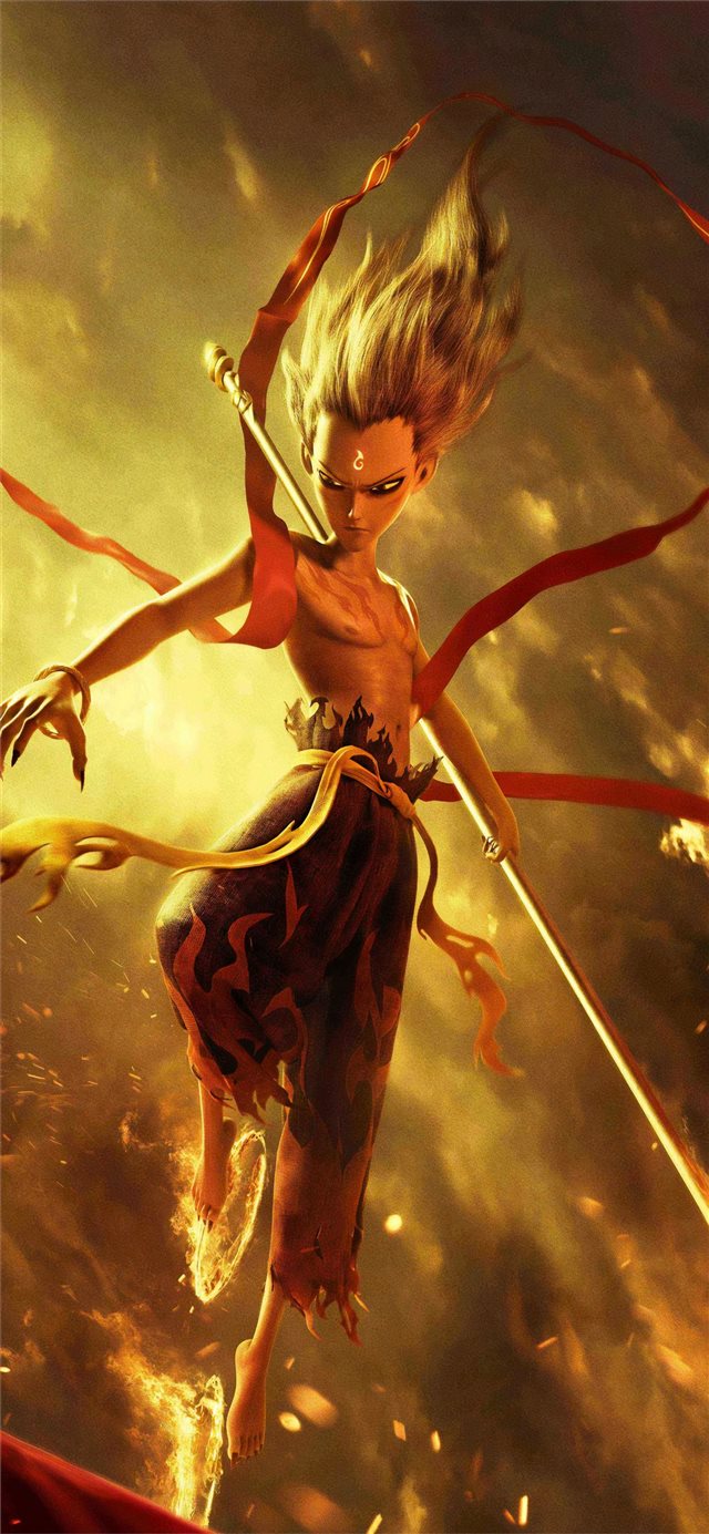 1125x2436 ne zha zhi mo tong jiang shi 2019 - 2019 movies iPhone X Wallpaper