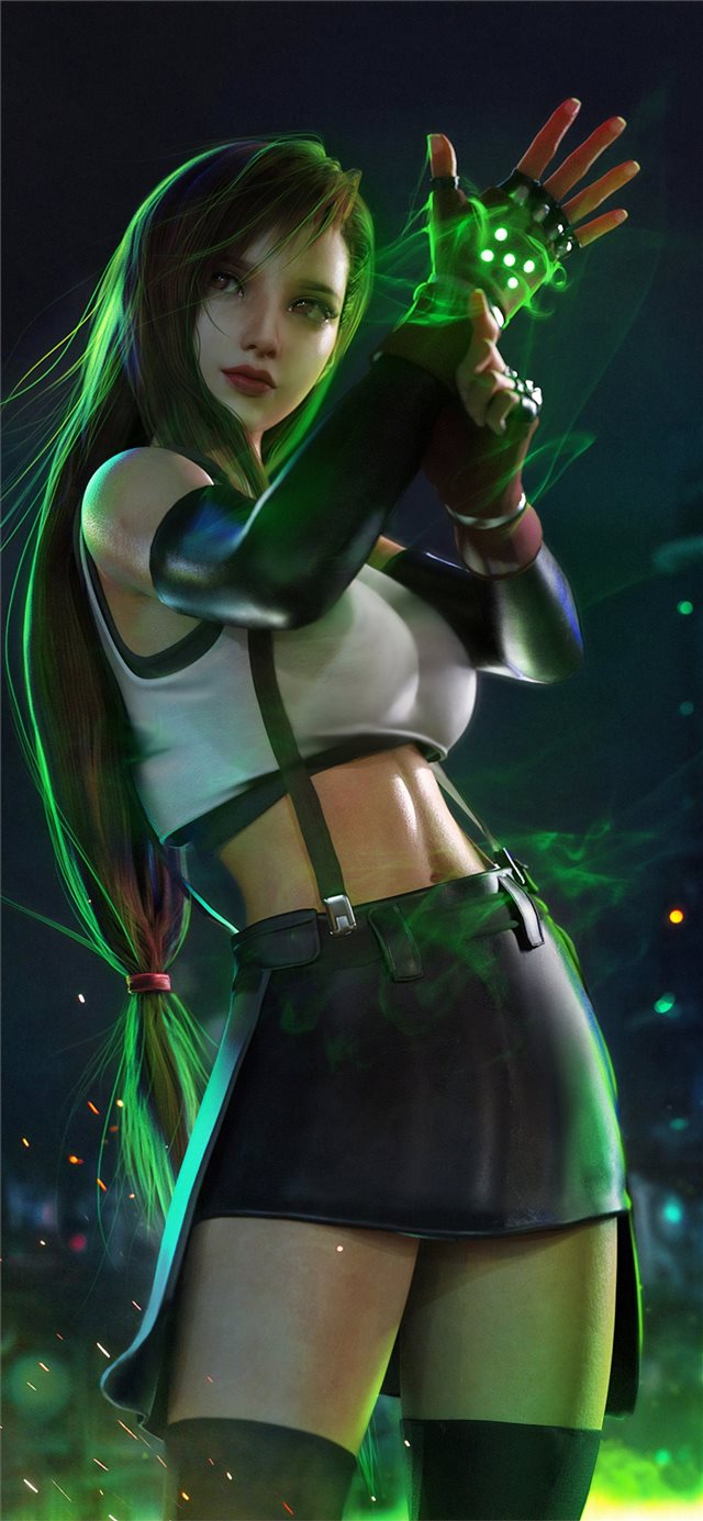 1125x2436 final fantasy tifal lockhart - final fantasy iPhone X Wallpaper