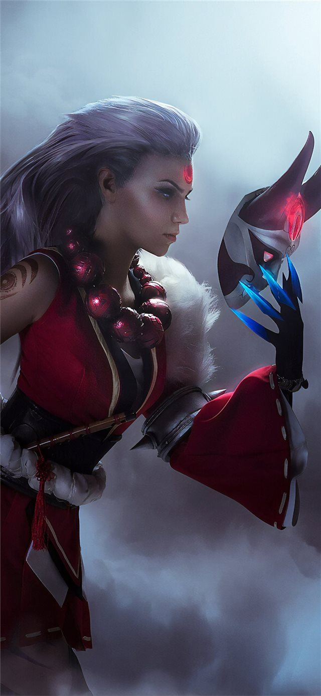 1125x2436 league of legends diana cosplay 4k - cosplay iPhone X Wallpaper