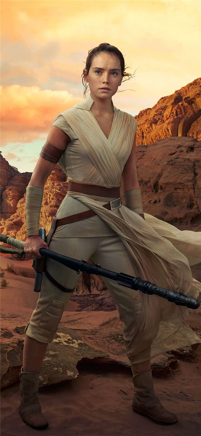 1125x2436 kylo and rey 5k - star wars iPhone X Wallpaper