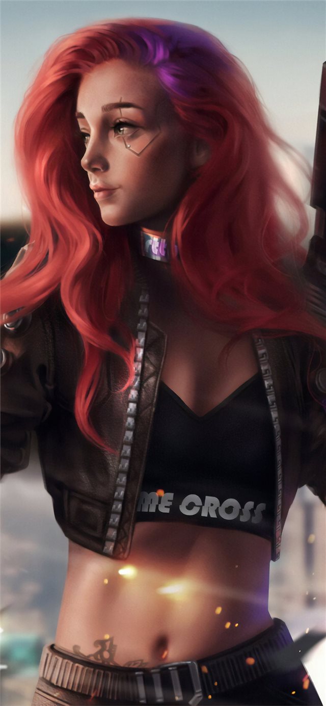1125x2436 cyberpunk 2077 4k fan art - artstation iPhone X Wallpaper