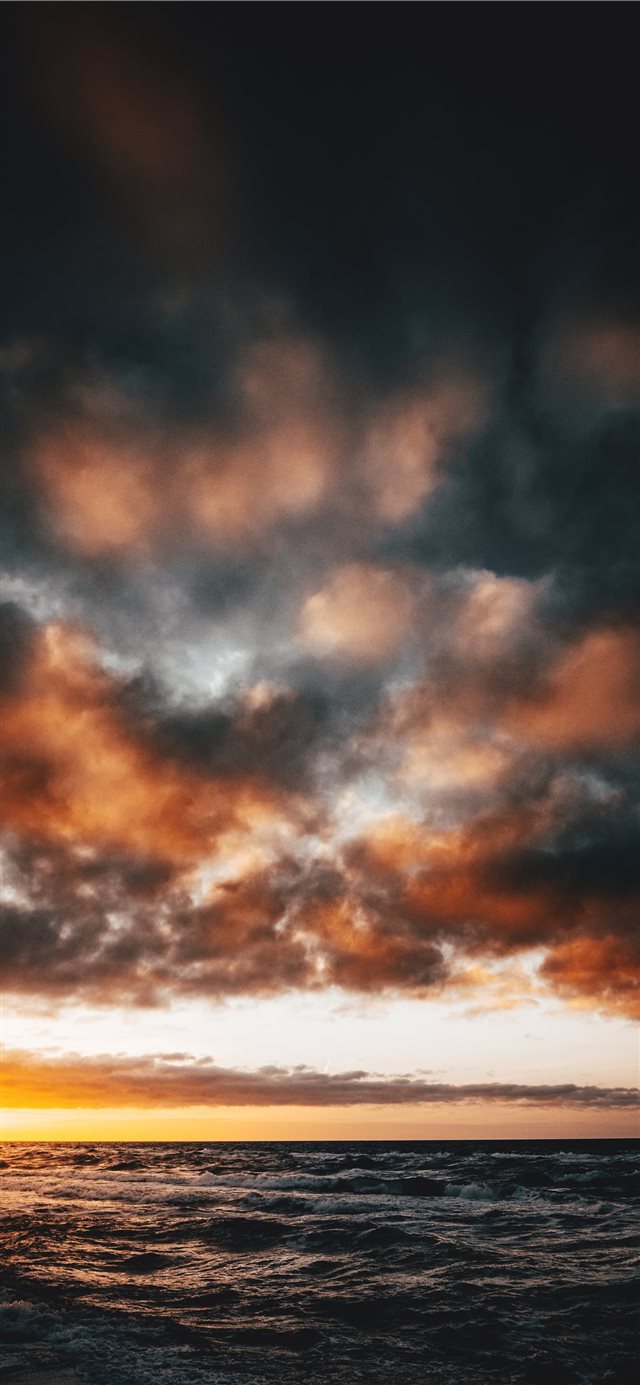 1125x2436 Baltic Sea  Germany - flame iPhone X Wallpaper