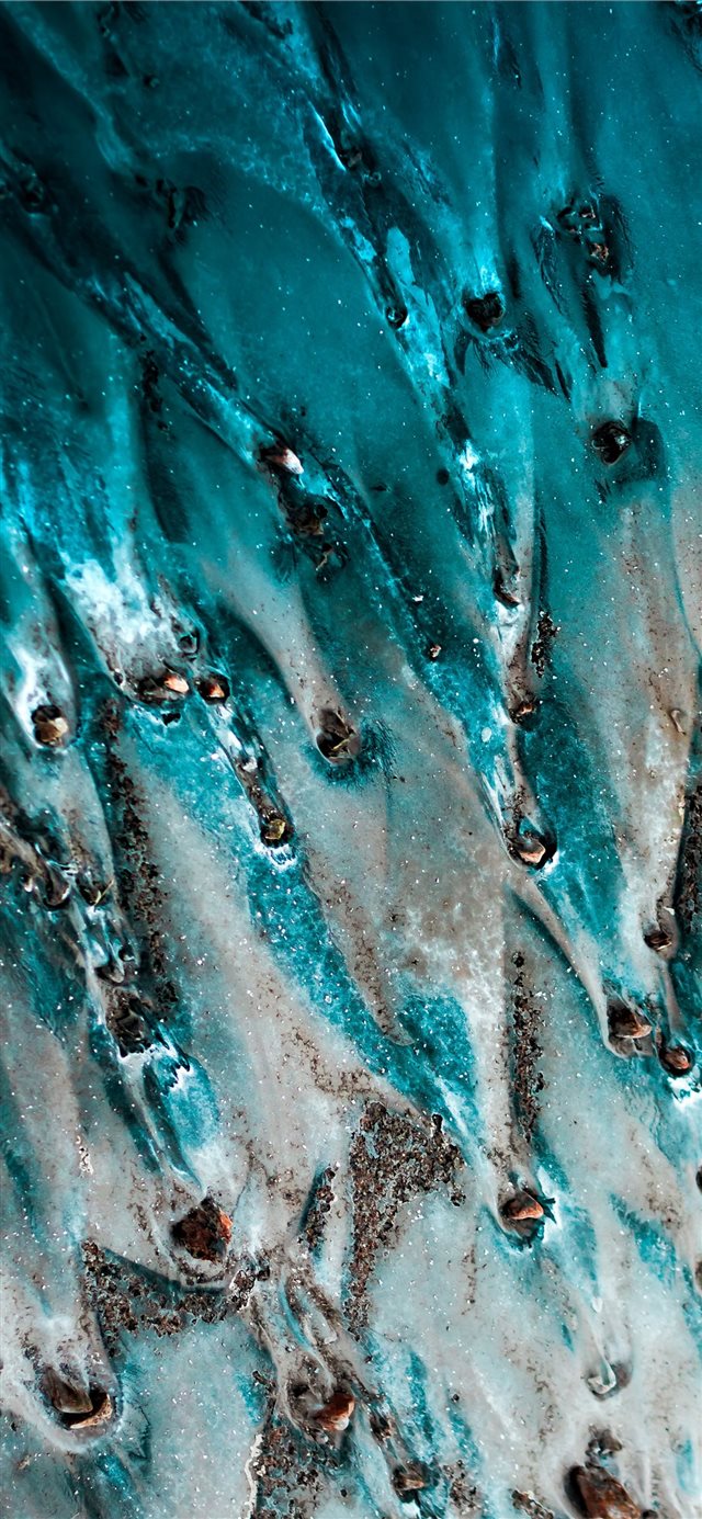 1125x2436 cement rocks some color - cyan iPhone X Wallpaper