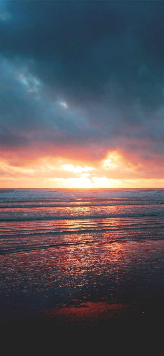 1125x2436 Cannon Beach United States - sunset iPhone X Wallpaper