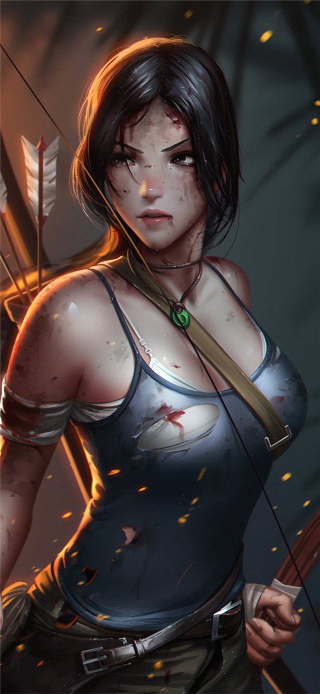 1125x2436 lara croft tombraider - games iPhone X Wallpaper