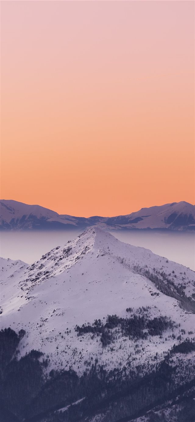 1125x2436 snow mountain - winter iPhone X Wallpaper