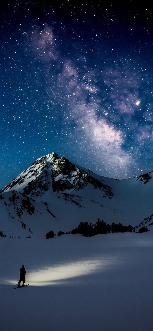 1125x2436 landscape photography of white mountain -  iPhone X Wallpaper