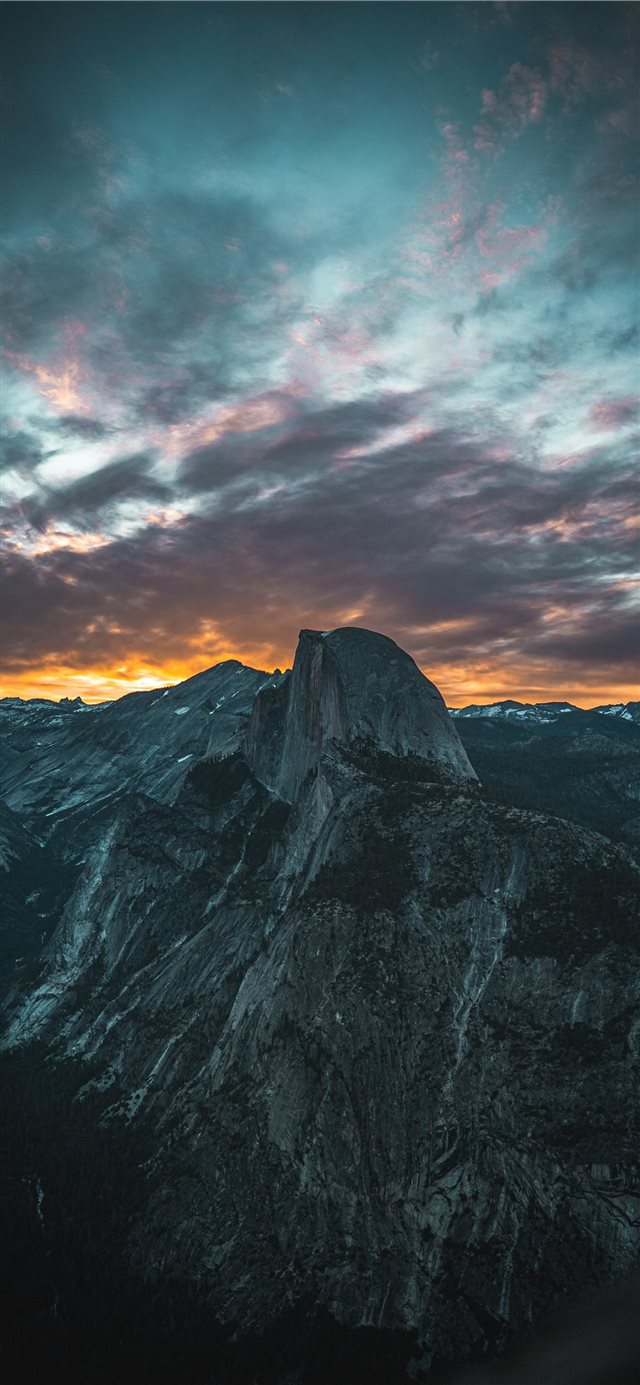 1125x2436 gray cliff - mountain iPhone X Wallpaper