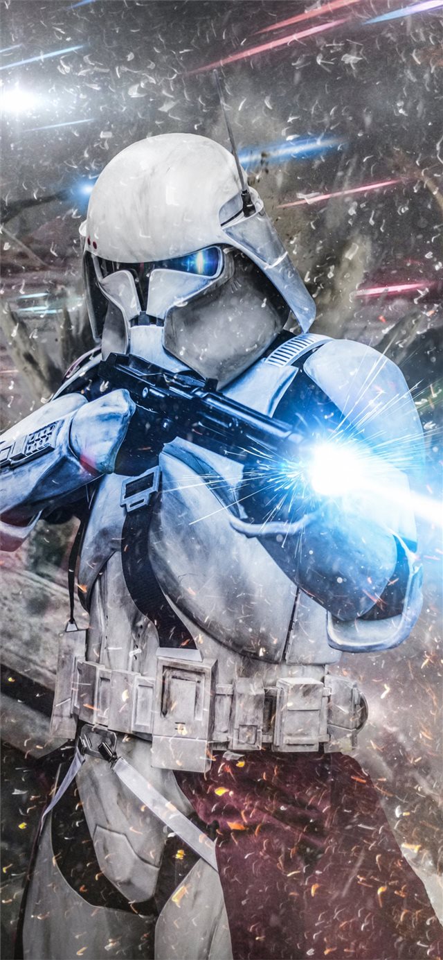 1125x2436 stormtrooper commander -  iPhone X Wallpaper
