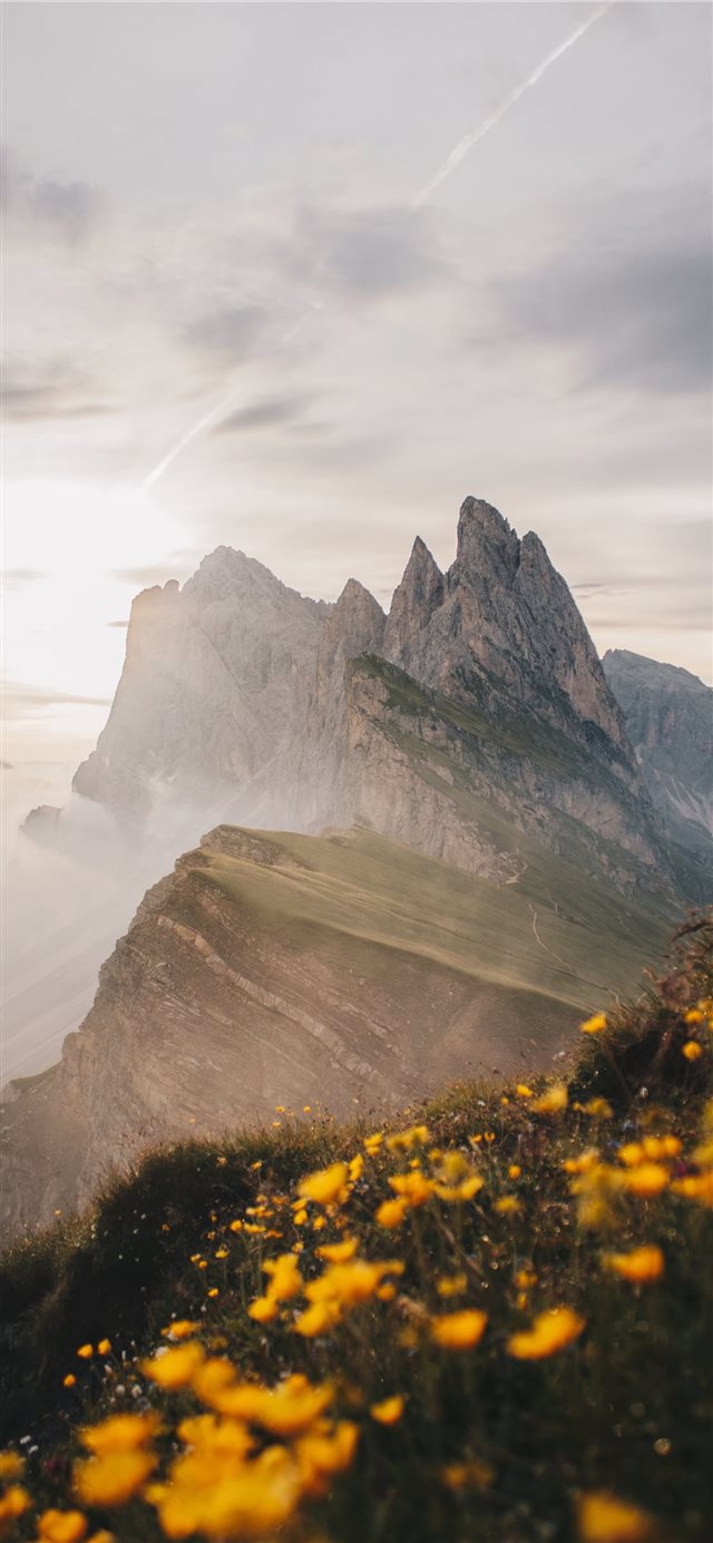 1125x2436 mountain photography - italy iPhone X Wallpaper