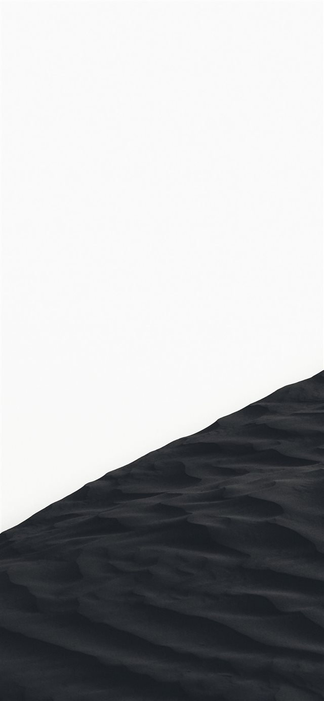 1125x2436 grayscale photo of sand dunes -  iPhone X Wallpaper