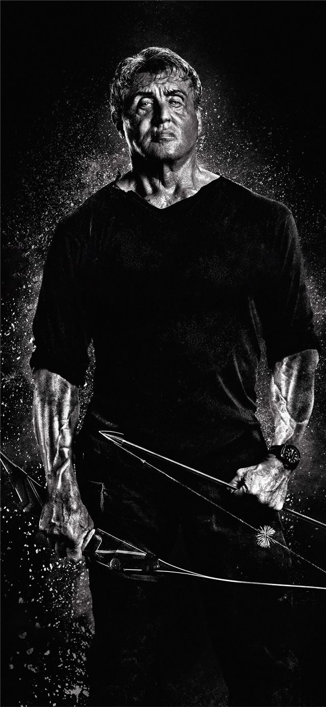 1125x2436 rambo v the last blood movie 4k 2019 -  iPhone X Wallpaper