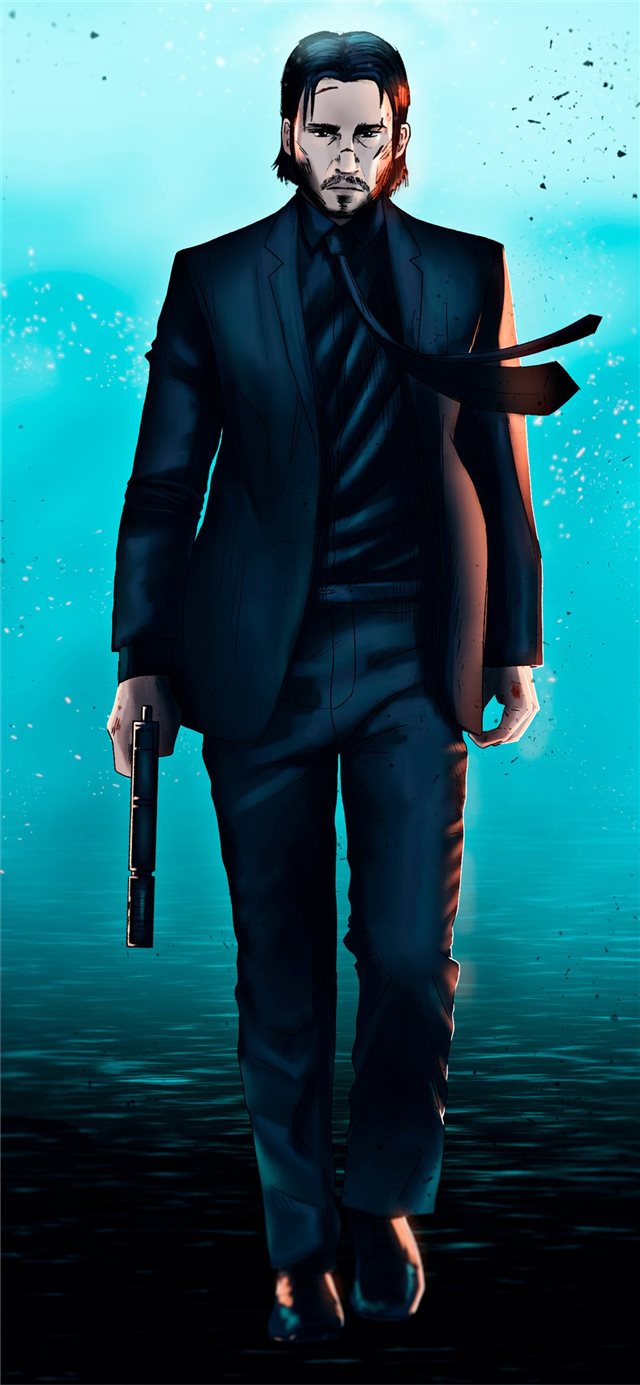 1125x2436 art john wick - john wick iPhone X Wallpaper