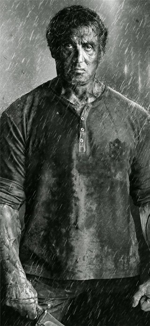 1125x2436 rambo v the last blood movie 4k -  iPhone X Wallpaper