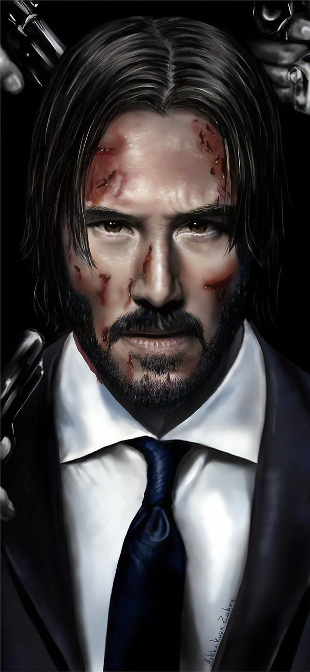 1125x2436 john wick art - john wick iPhone X Wallpaper