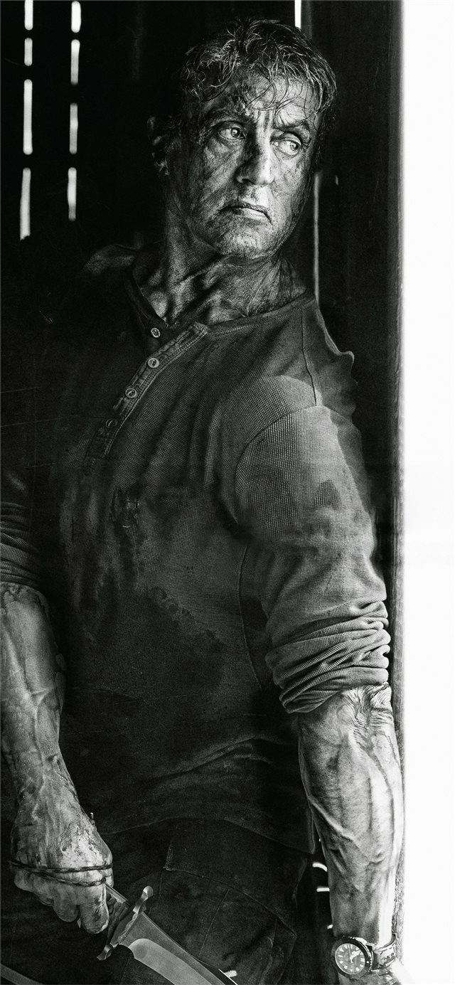 1125x2436 rambo v the last blood movie 2019 4k -  iPhone X Wallpaper