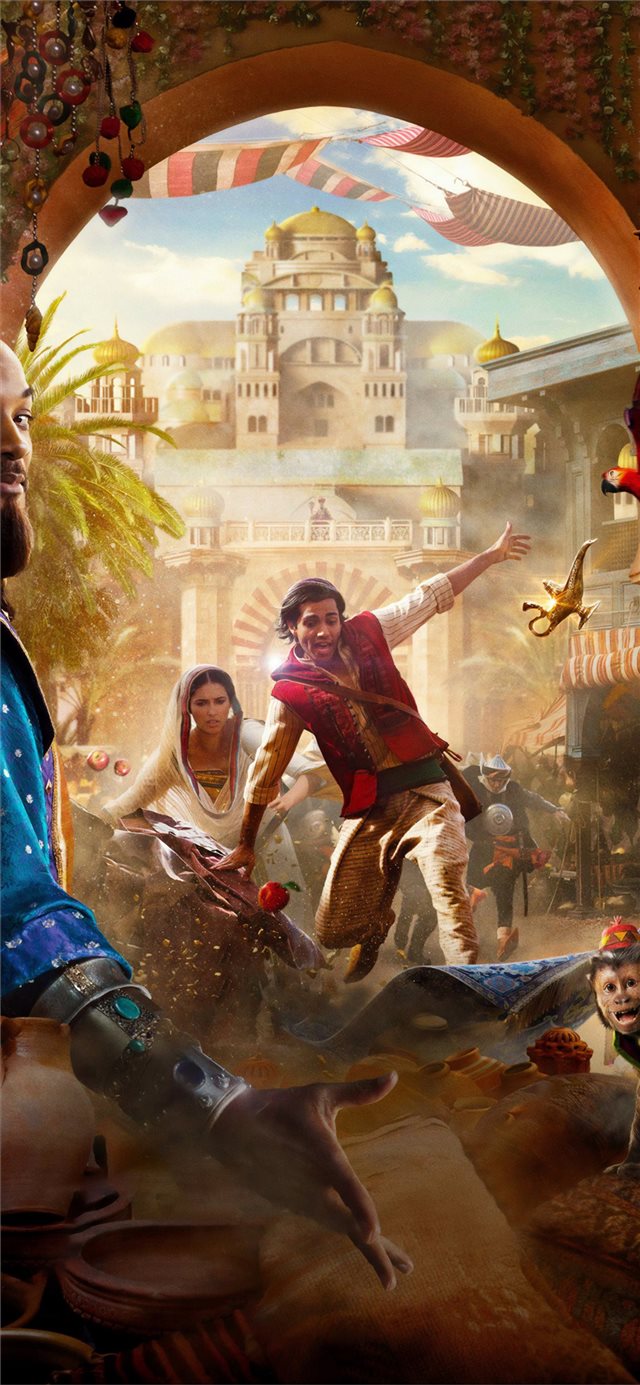 1125x2436 aladdin 2019 4k - aladdin iPhone X Wallpaper