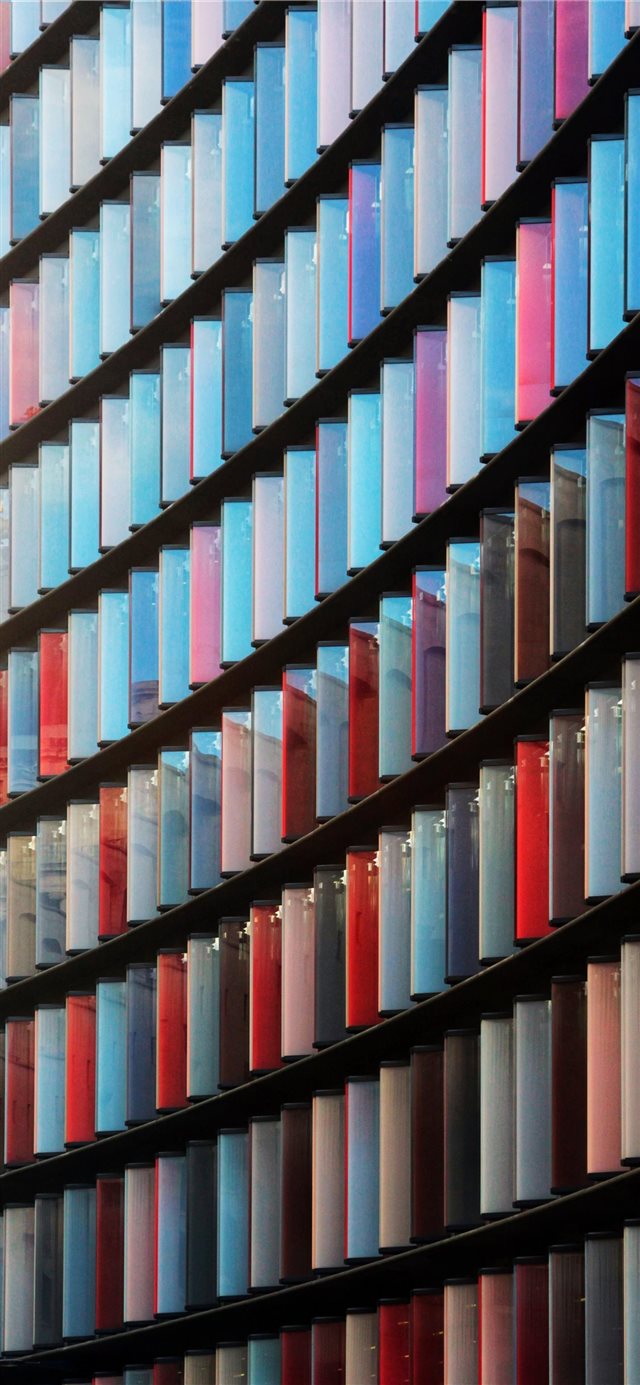 1125x2436 colorful glass windows - book iPhone X Wallpaper