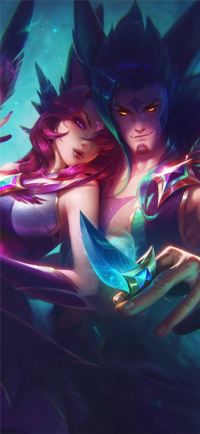 1125x2436 star guardian xayah and rakan - games iPhone X Wallpaper