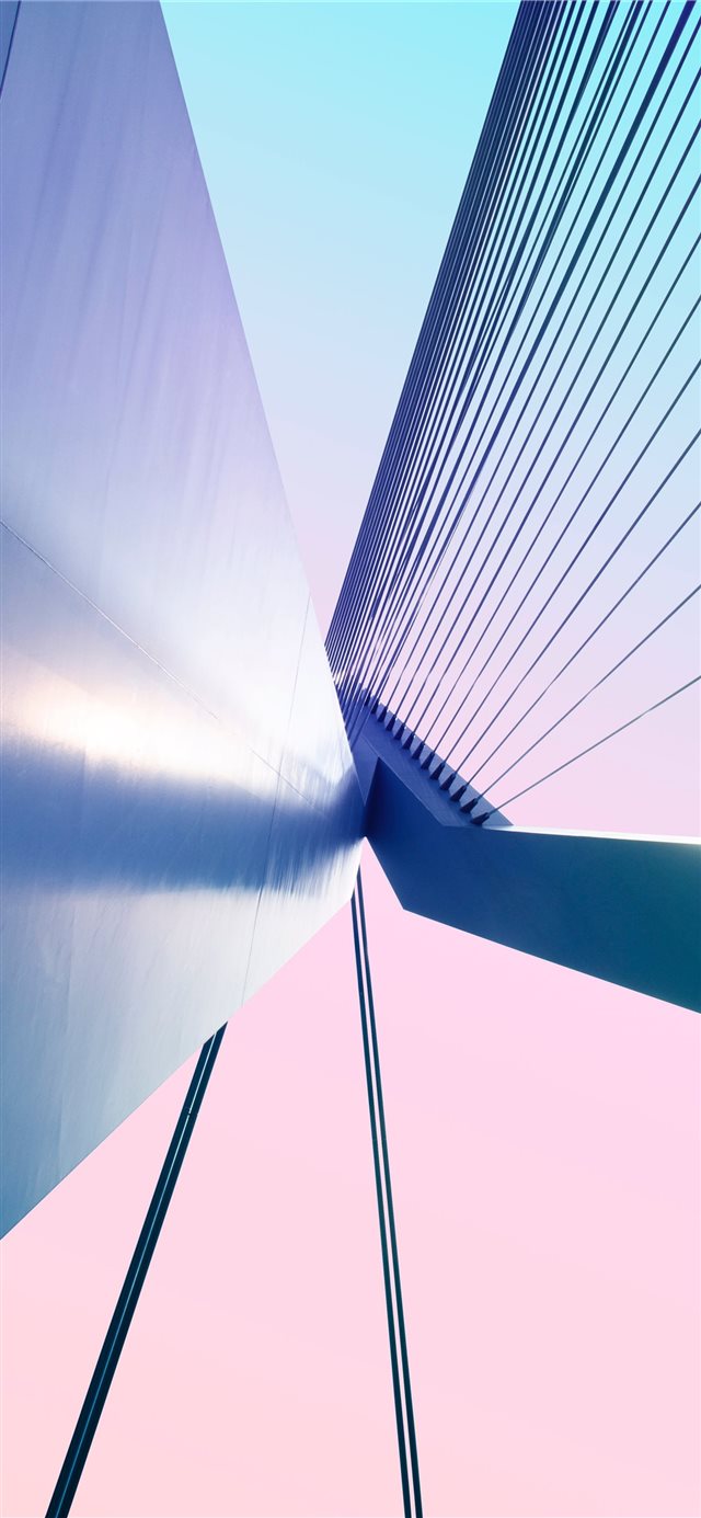 1125x2436 worm's eye view of white concrete building - rotterdam iPhone X Wallpaper