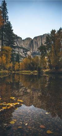 landscape photography of lake surrounded with tree... wallpaper