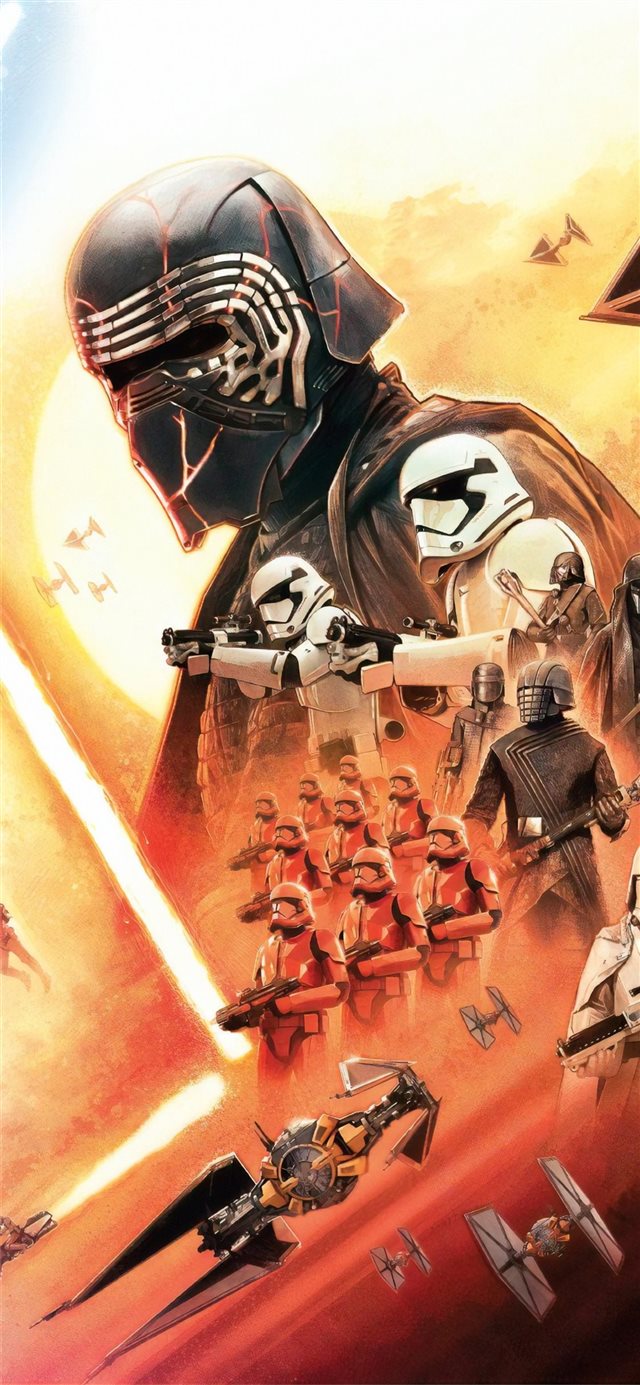 1125x2436 star wars the rise of skywalker 4k 2019 - star wars iPhone X Wallpaper