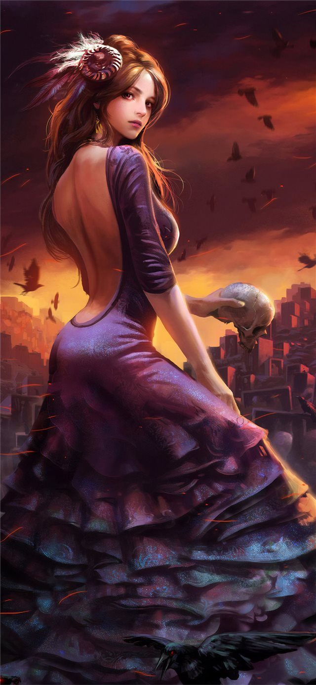 1125x2436 legend of the cryptids fantasy - fantasy girls iPhone X Wallpaper