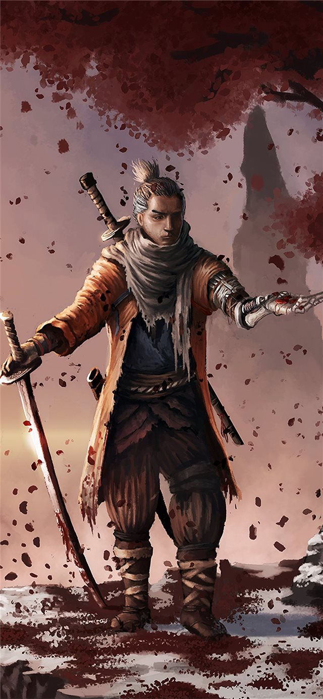1125x2436 sekiro shadows die twice game fanart 4k - 2019 games iPhone X Wallpaper